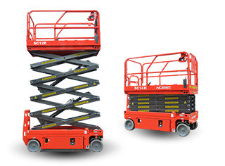 Scissor lift aerial work plateforms