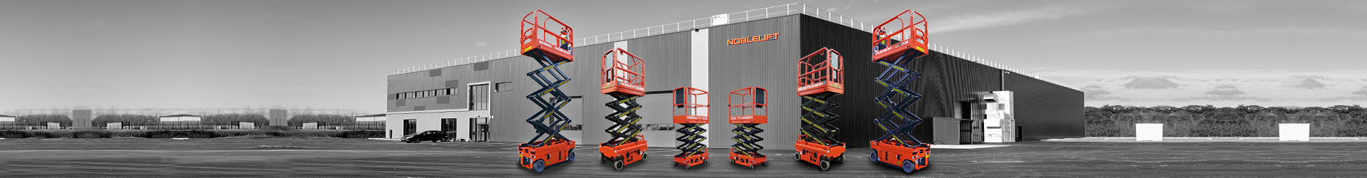 Scissor lift aerial work plateforms