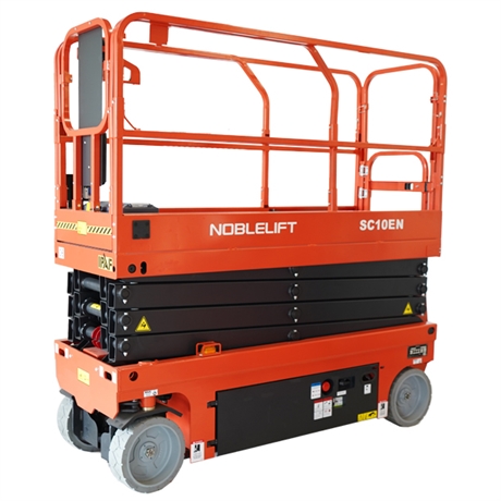 Scissor lift 10 m narrow electric aerial work plateform