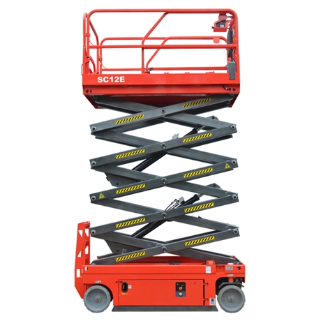 Scissor lift 12 m electric aerial work plateform