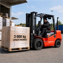 Diesel internal combustion forklift - hydrodynamic transmission - 3 T at 500 mm load centre - 