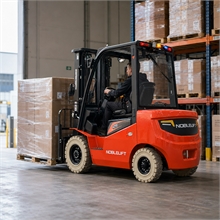 Chariot élévateur électrique lithium 4 roues - batterie LiFePO₄ 80 V à recharge rapide - 2,5 T - 