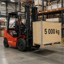 Chariot élévateur électrique lithium 4 roues - aimant permanent et batterie 154 V - 5 T - 